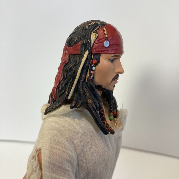 Disney Vintage Captain Jack Sparrow Figure Pirates of the Caribbean Zizzle 12'' - Picture 7 of 10